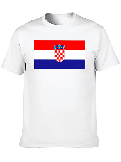 Croatian Flag T-Shirt - Red White Blue