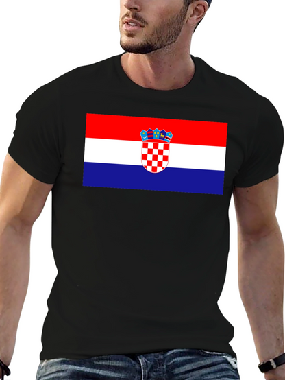 Croatian Flag T-Shirt - Red White Blue