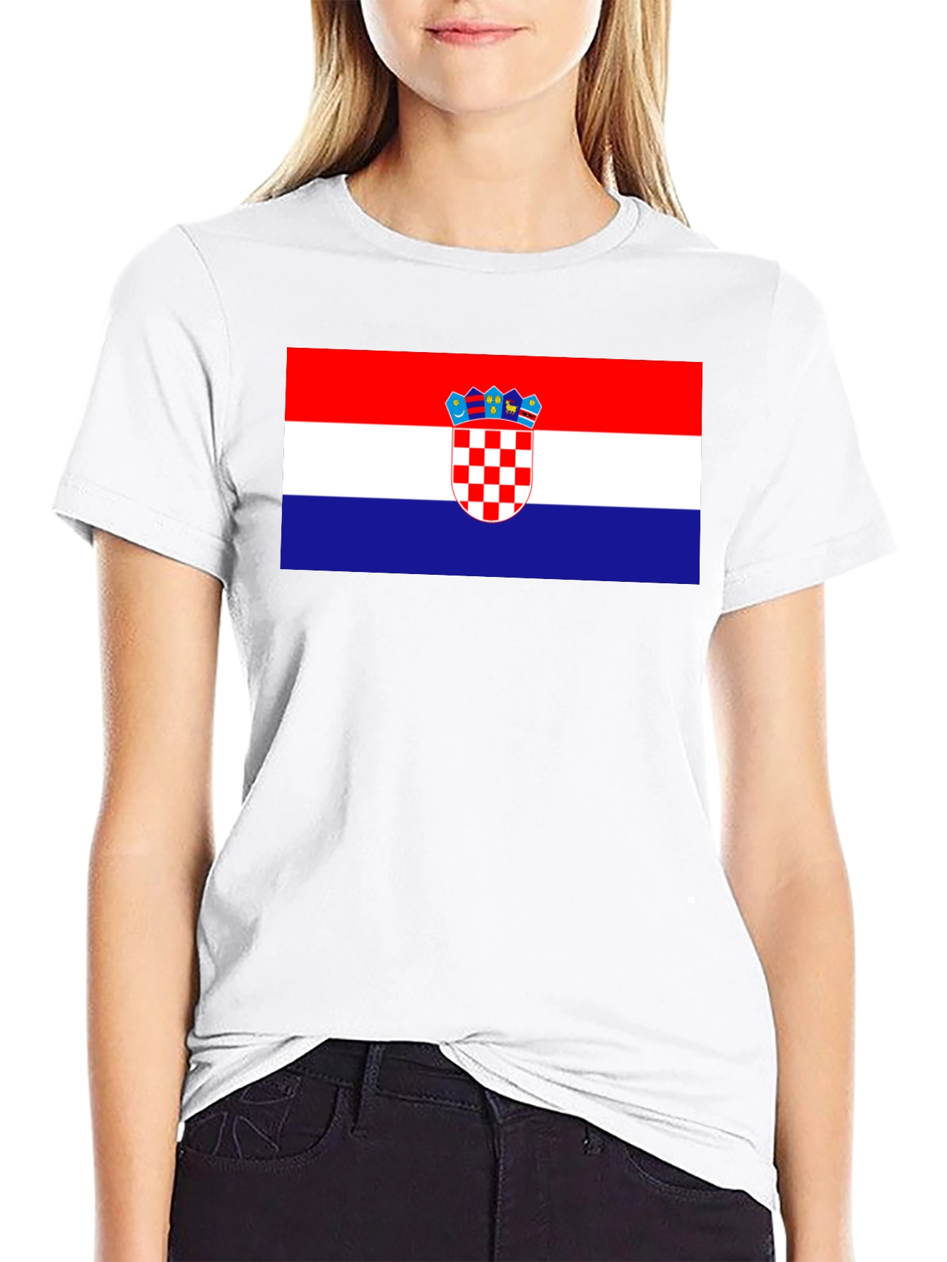 Croatian Flag T-Shirt - Red White Blue