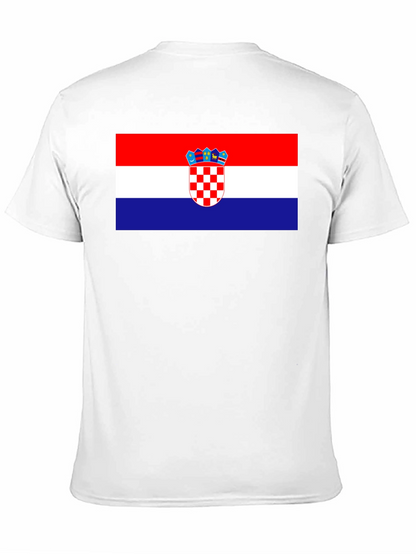 Croatian Flag T-Shirt - Red White Blue