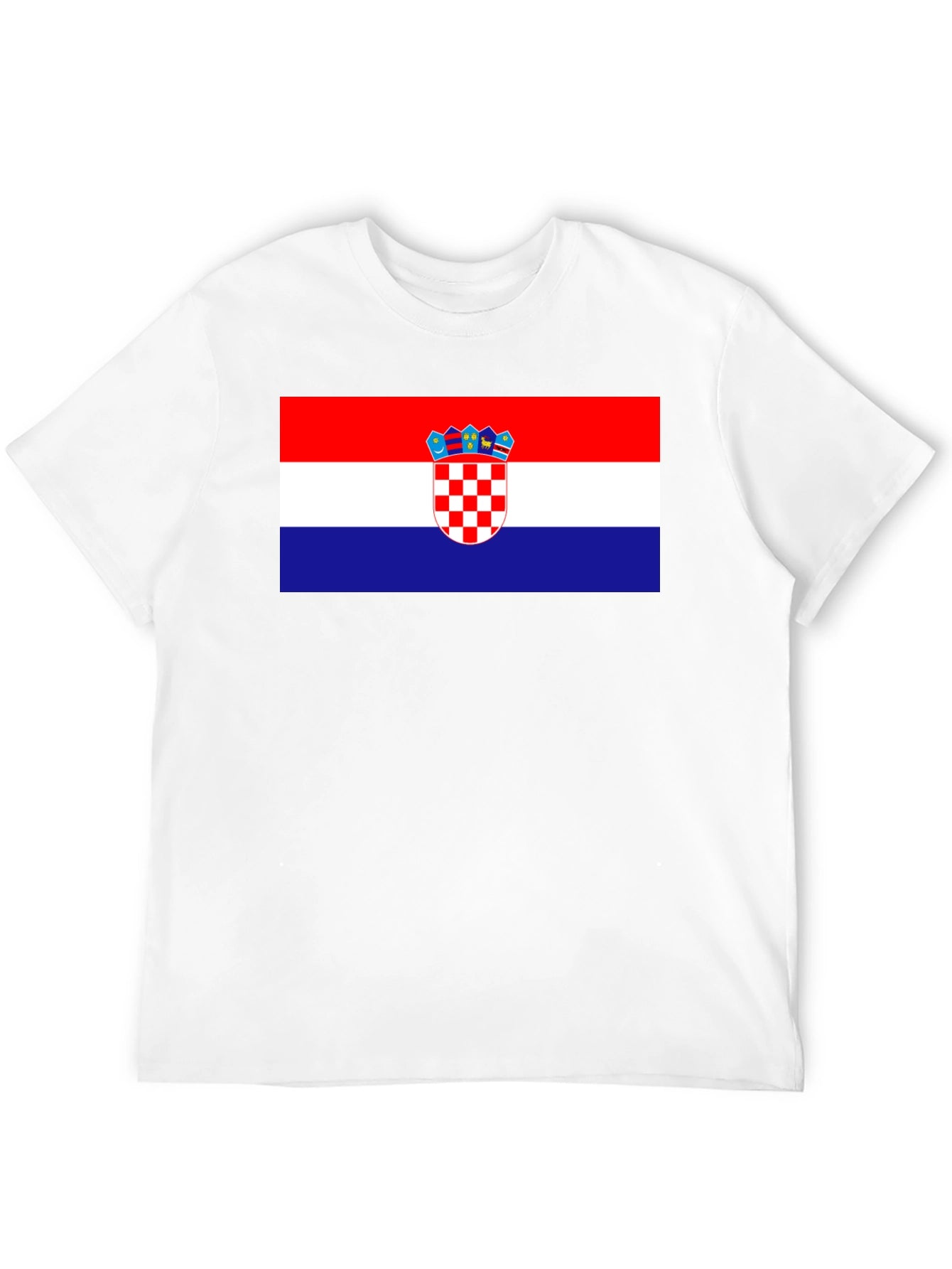 Croatian Flag T-Shirt - Red White Blue