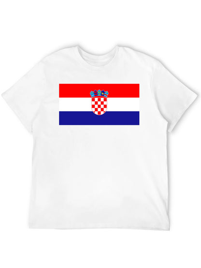 Croatian Flag T-Shirt - Red White Blue