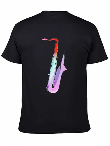 Saxophone Graphic Tee - Stylish Music Lover T-Shirt