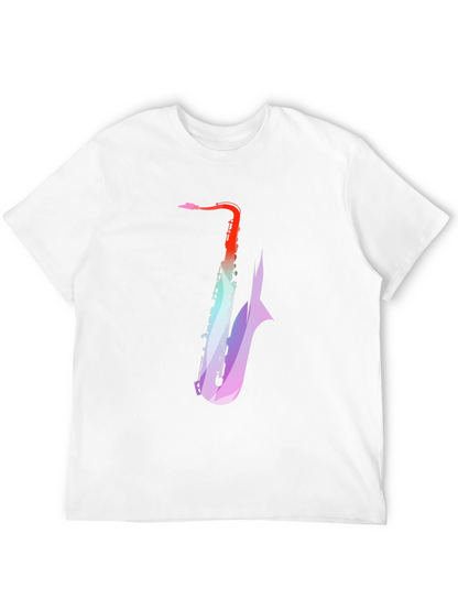 Saxophone Graphic Tee - Stylish Music Lover T-Shirt