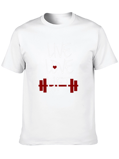Live Love Lift Graphic Tee - Black Gym T-Shirt