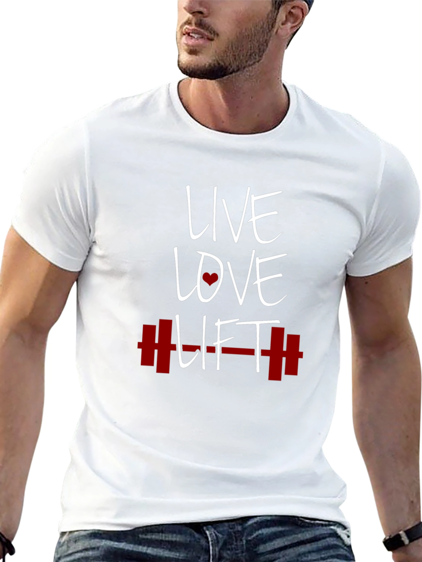 Live Love Lift Graphic Tee - Black Gym T-Shirt