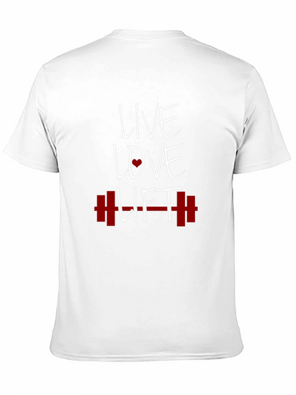 Live Love Lift Graphic Tee - Black Gym T-Shirt