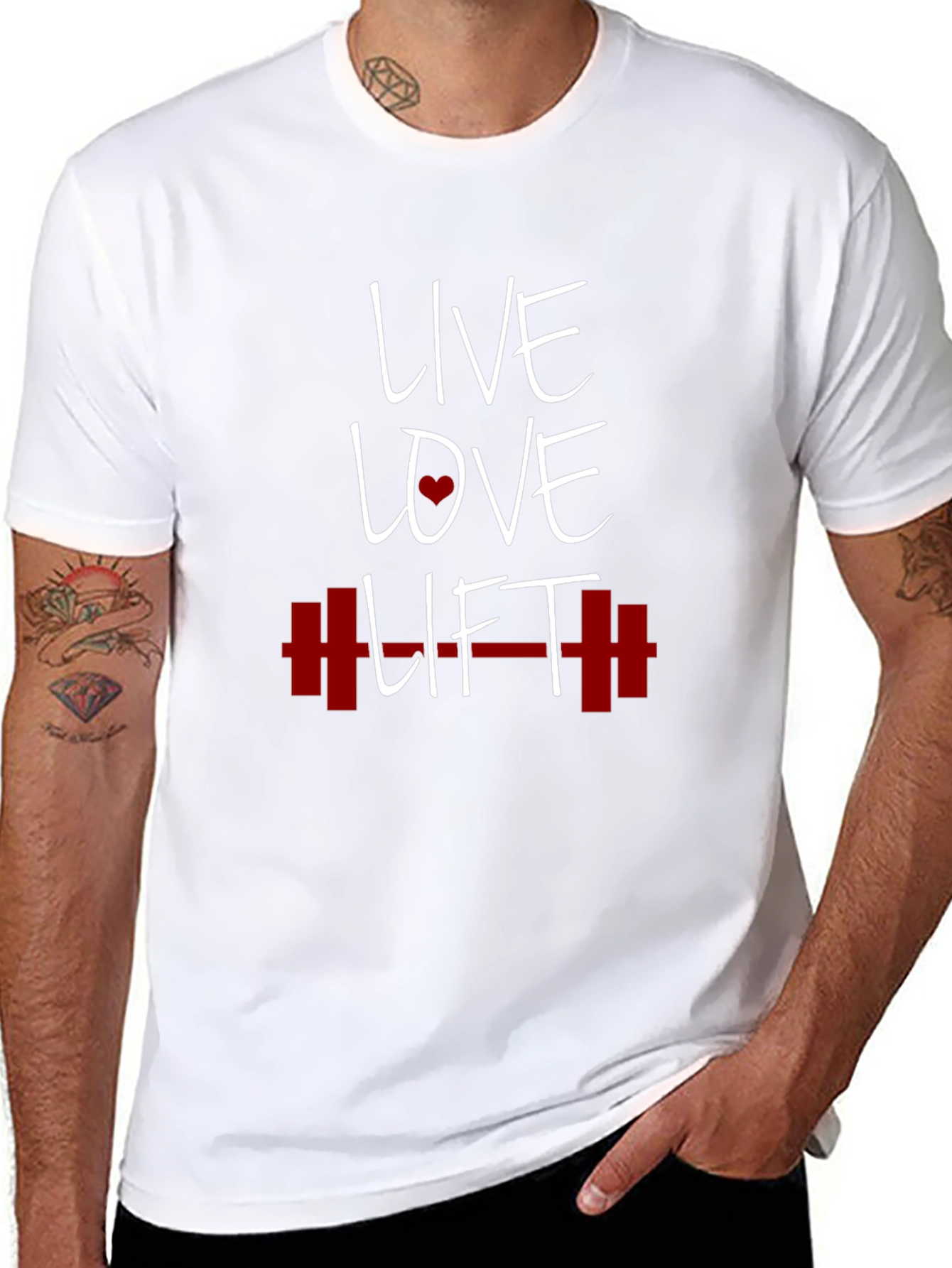 Live Love Lift Graphic Tee - Black Gym T-Shirt