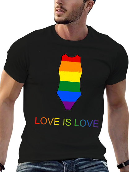 Love is Love Rainbow Swimsuit Tee