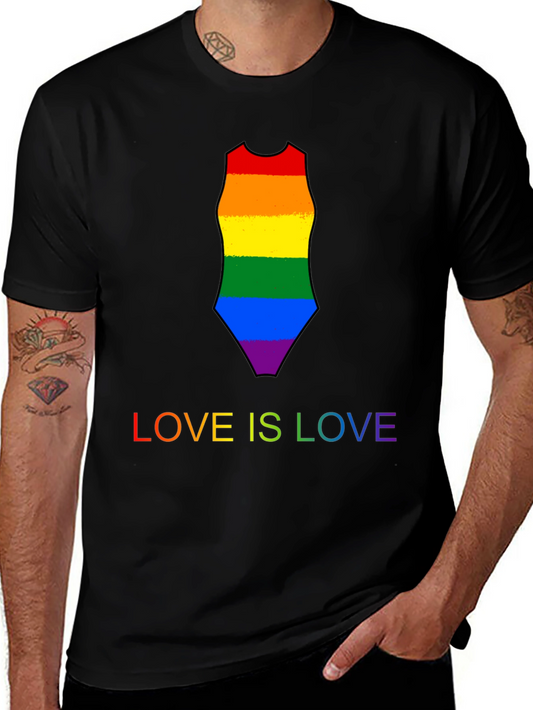 Love is Love Rainbow Swimsuit Tee
