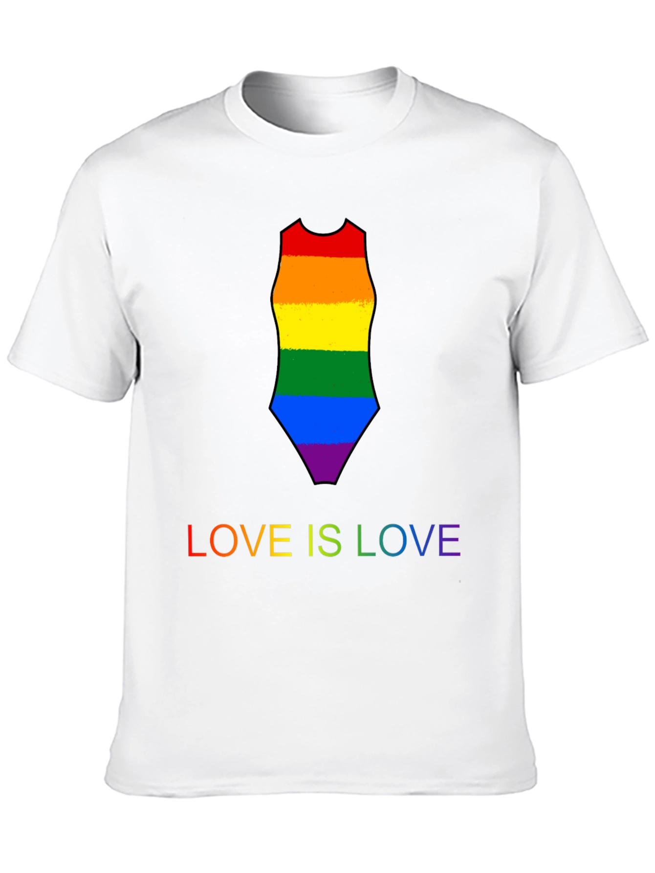 Love is Love Rainbow Swimsuit Tee