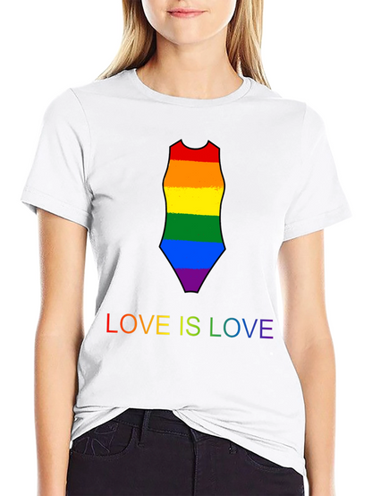Love is Love Rainbow Swimsuit Tee