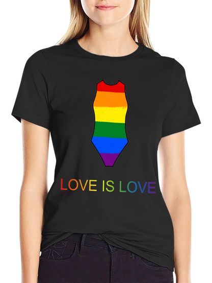 Love is Love Rainbow Swimsuit Tee