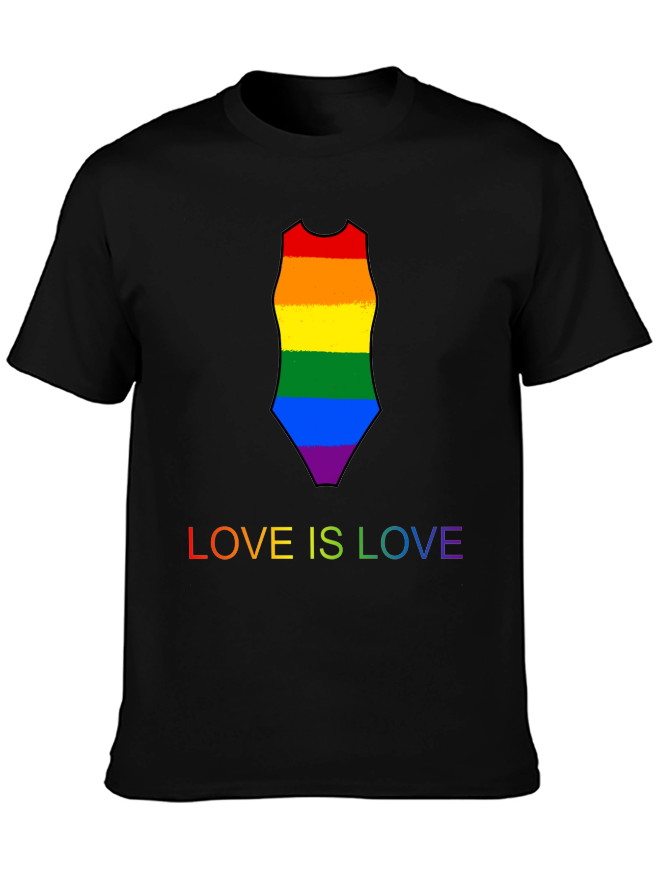 Love is Love Rainbow Swimsuit Tee