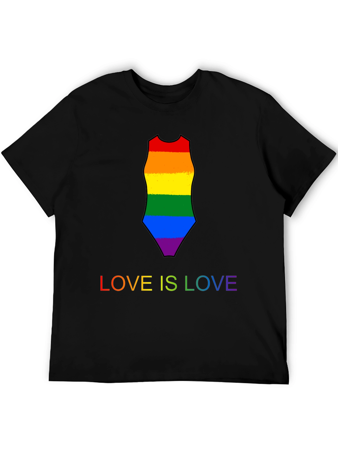 Love is Love Rainbow Swimsuit Tee