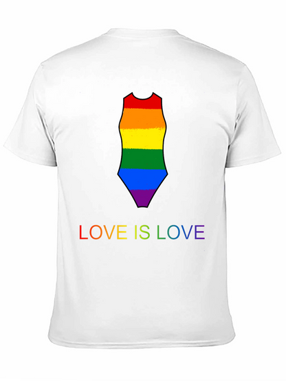Love is Love Rainbow Swimsuit Tee