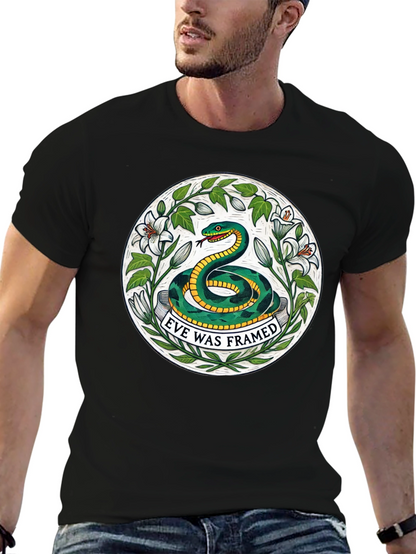 Eve Was Framed Graphic T-Shirt - Black