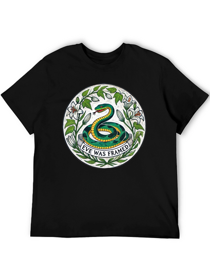 Eve Was Framed Graphic T-Shirt - Black