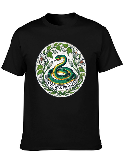 Eve Was Framed Graphic T-Shirt - Black