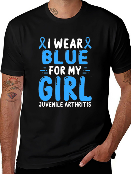 I Wear Blue For My Girl Juvenile Arthritis T-Shirt