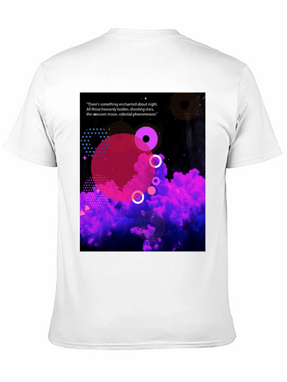 Enchanted Night Black T-Shirt - Celestial Design