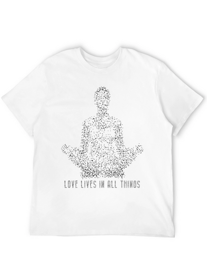 Love Lives Meditation T-Shirt - Black