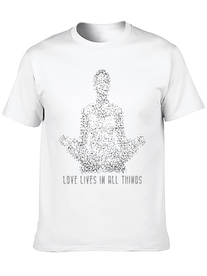 Love Lives Meditation T-Shirt - Black