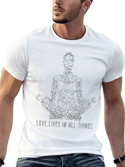 Love Lives Meditation T-Shirt - Black
