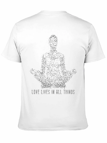 Love Lives Meditation T-Shirt - Black
