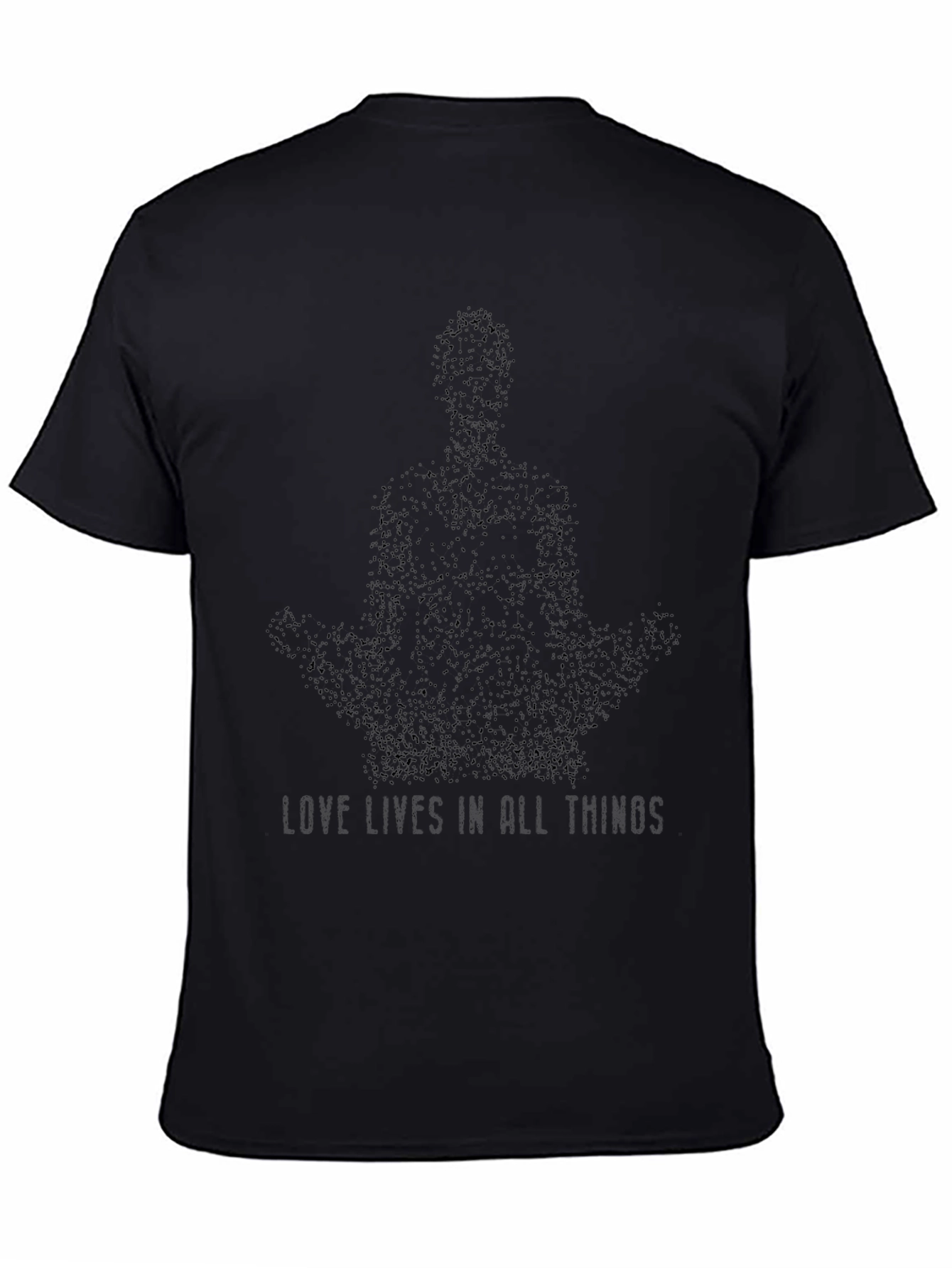 Love Lives Meditation T-Shirt - Black