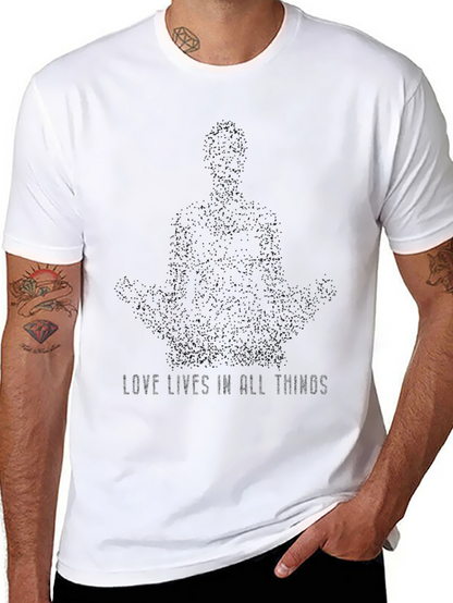 Love Lives Meditation T-Shirt - Black