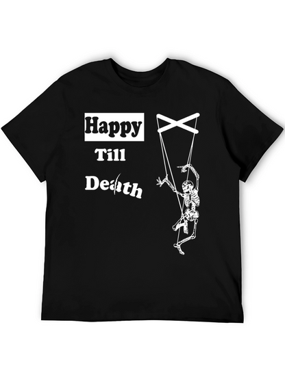 Happy Till Death Skeleton Puppet T-Shirt