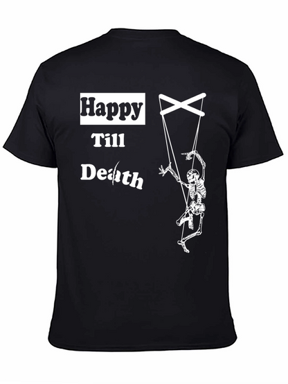 Happy Till Death Skeleton Puppet T-Shirt