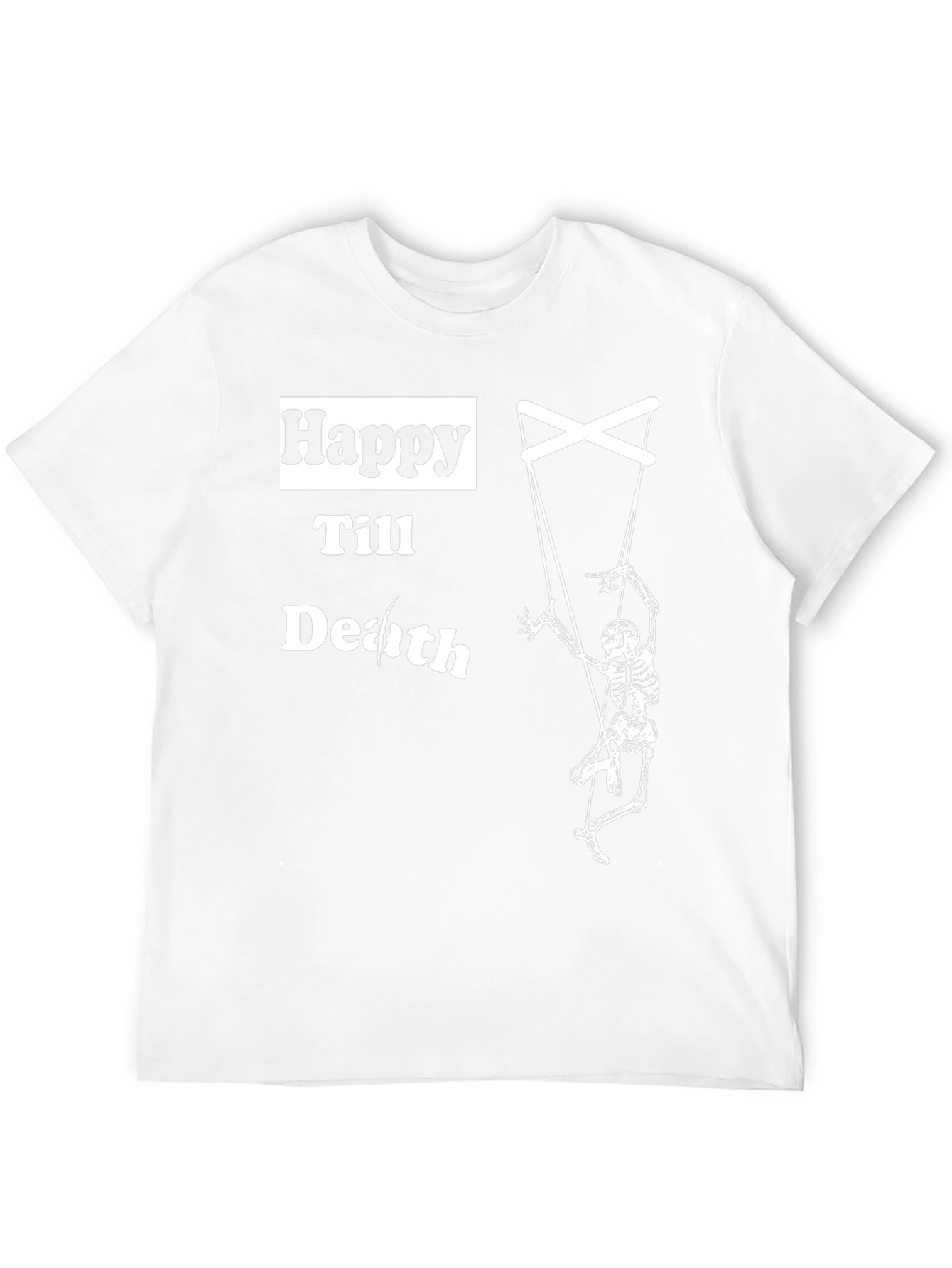 Happy Till Death Skeleton Puppet T-Shirt