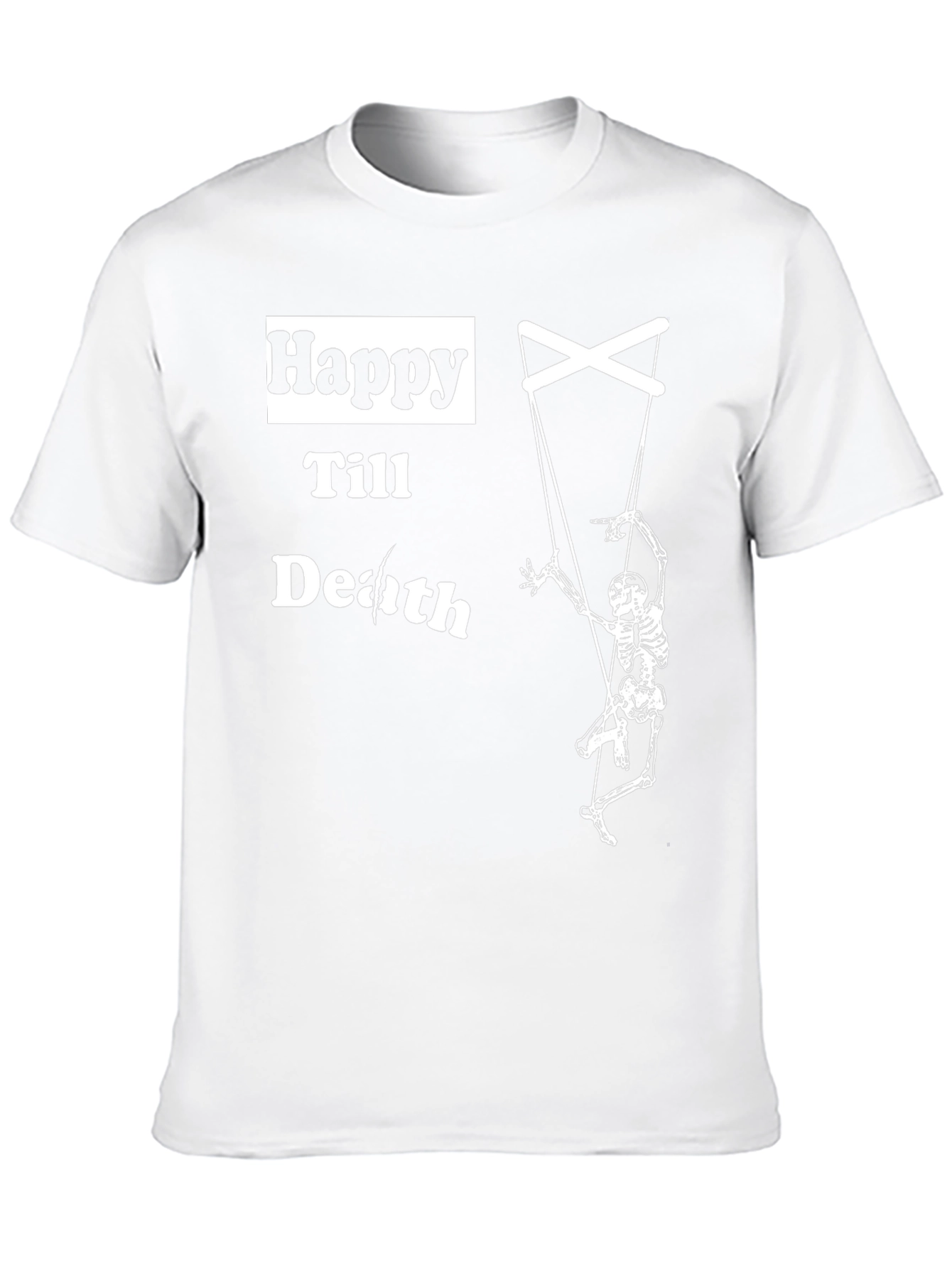 Happy Till Death Skeleton Puppet T-Shirt