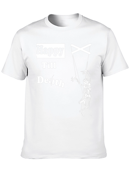 Happy Till Death Skeleton Puppet T-Shirt