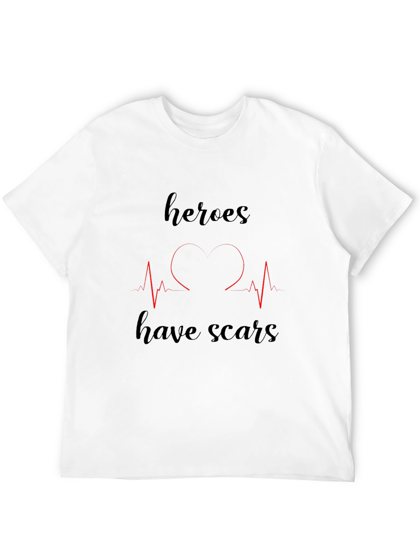 Heroes Have Scars Graphic T-Shirt