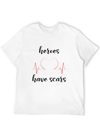 Heroes Have Scars Graphic T-Shirt