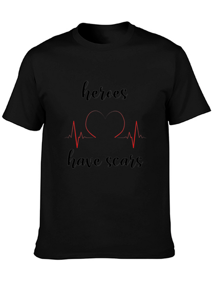 Heroes Have Scars Graphic T-Shirt