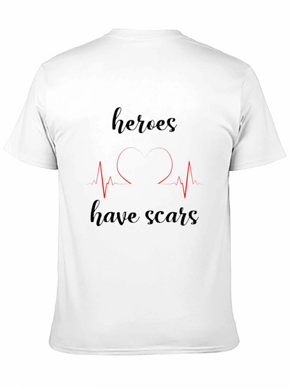 Heroes Have Scars Graphic T-Shirt