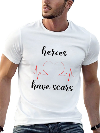 Heroes Have Scars Graphic T-Shirt