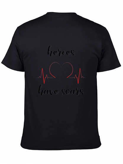 Heroes Have Scars Graphic T-Shirt