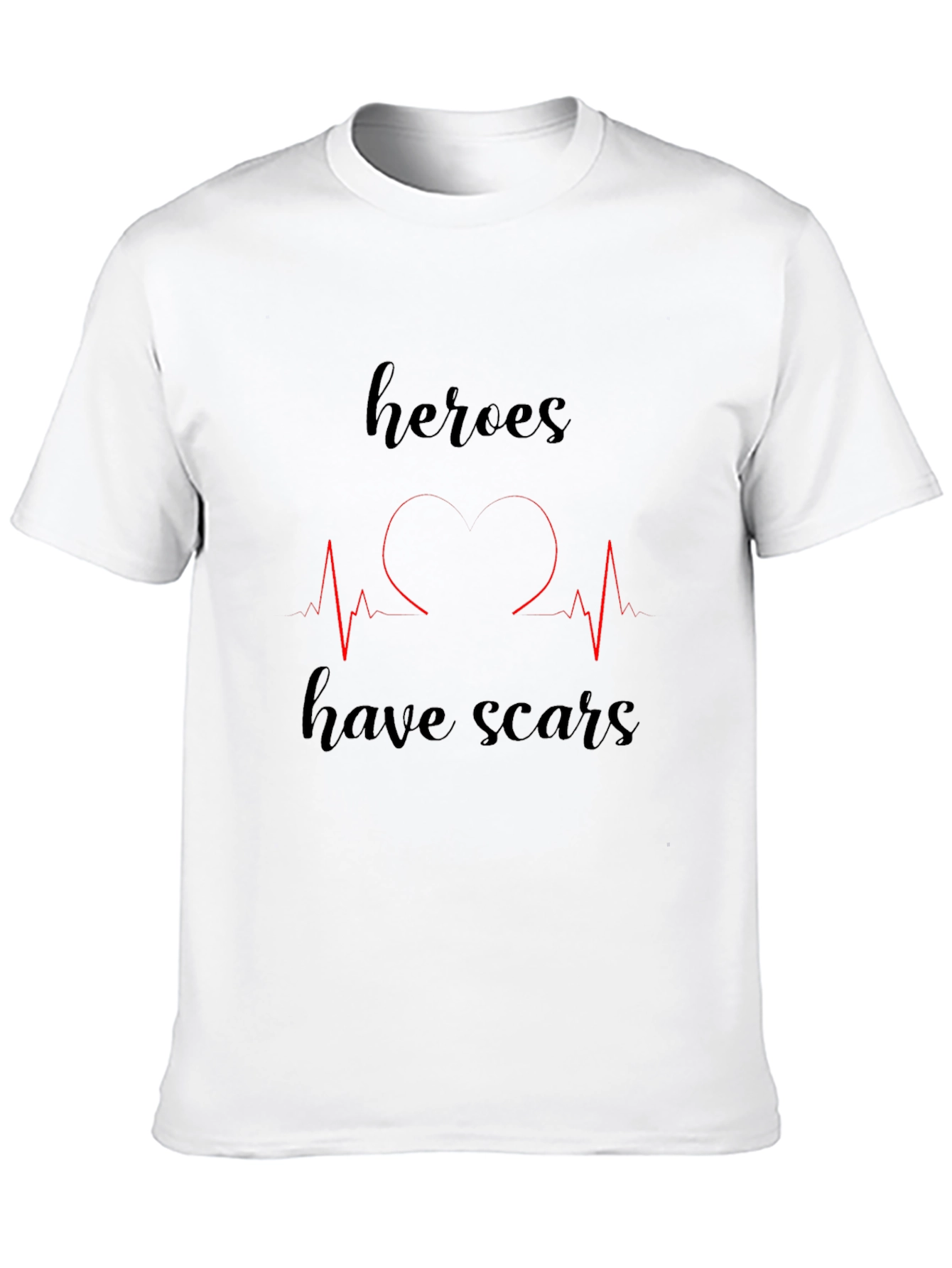 Heroes Have Scars Graphic T-Shirt