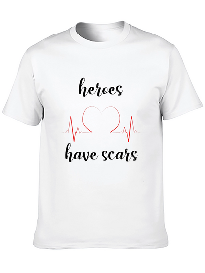 Heroes Have Scars Graphic T-Shirt