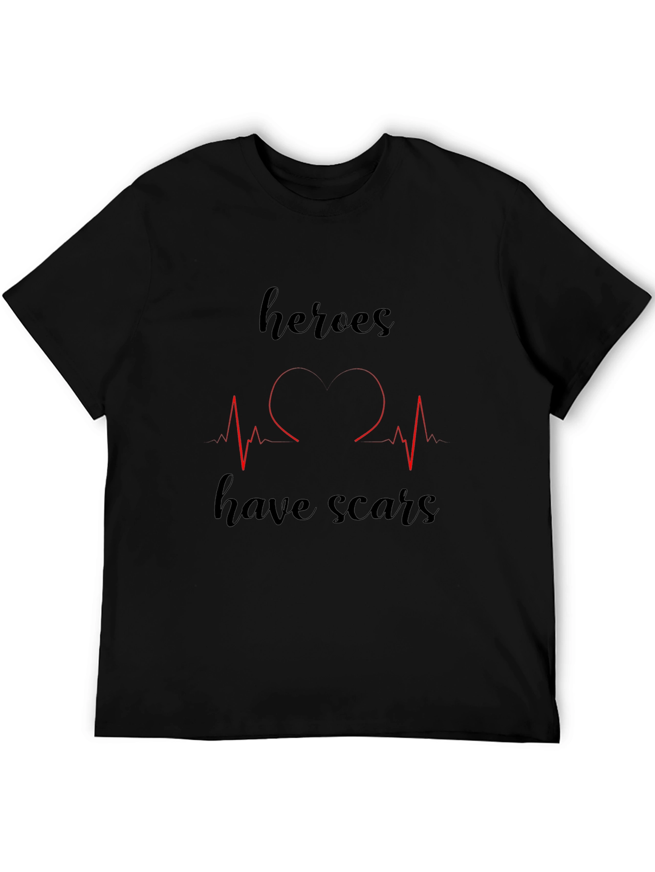 Heroes Have Scars Graphic T-Shirt
