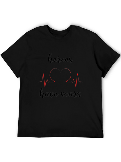Heroes Have Scars Graphic T-Shirt