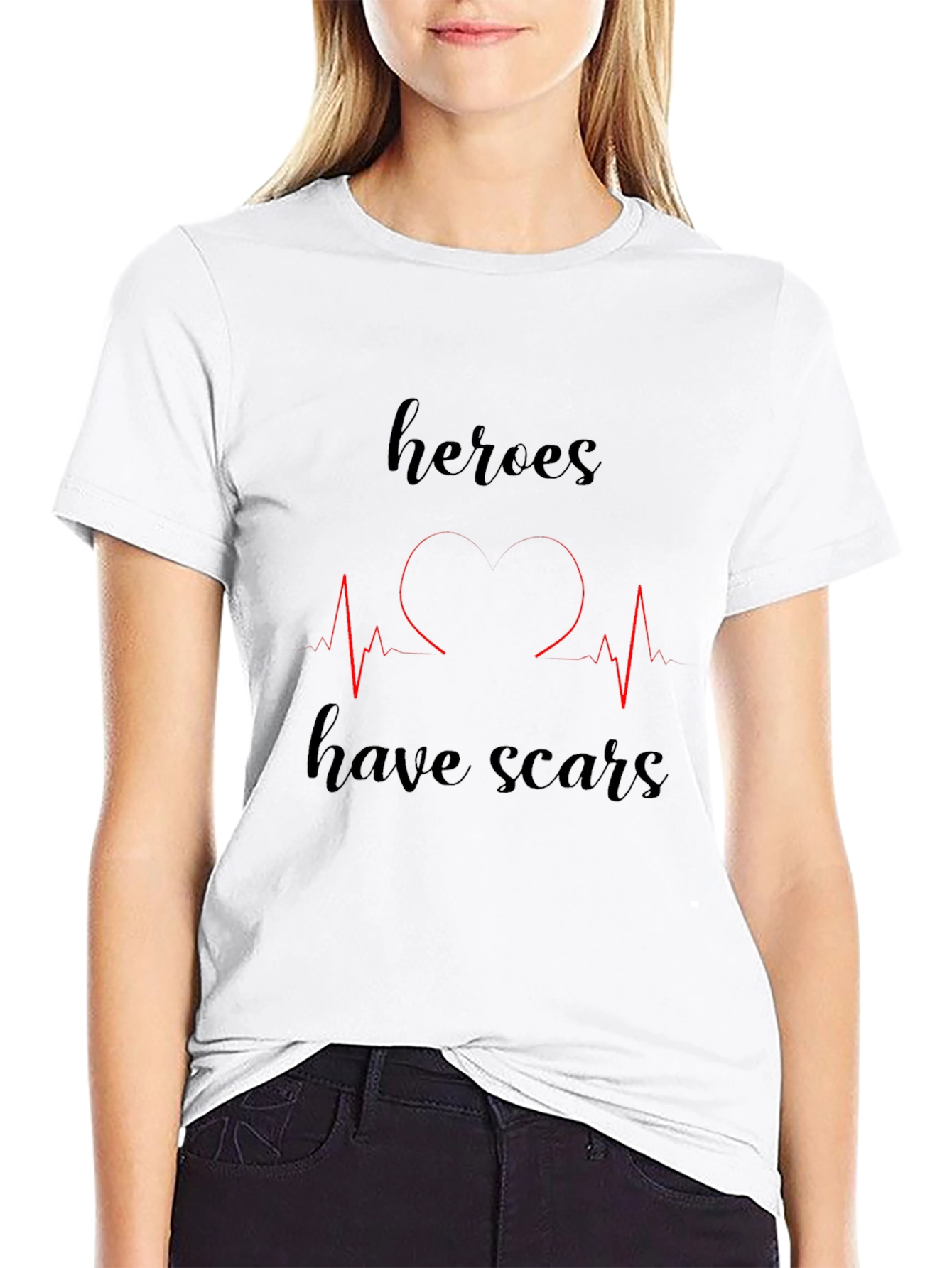 Heroes Have Scars Graphic T-Shirt