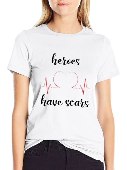 Heroes Have Scars Graphic T-Shirt