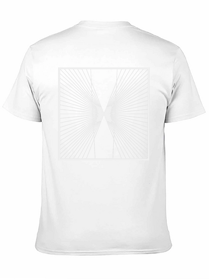 Geometric Optical Illusion Graphic T-Shirt