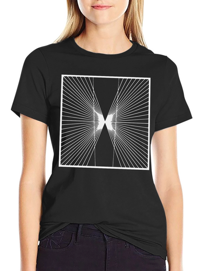 Geometric Optical Illusion Graphic T-Shirt